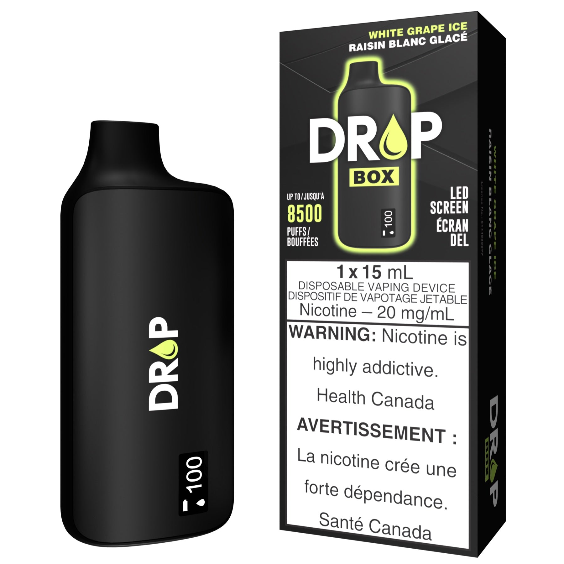drop box disposable white grape ice drop box disposable white grape ice